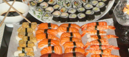 repas asiatique sushi